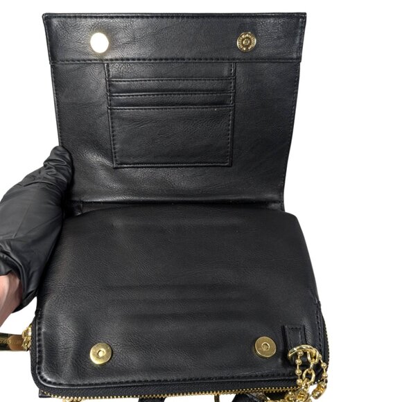 Steve Madden Pink & Black Color Block PVC Chain Strap Going Out Purse Crossbody - Picture 9 of 11